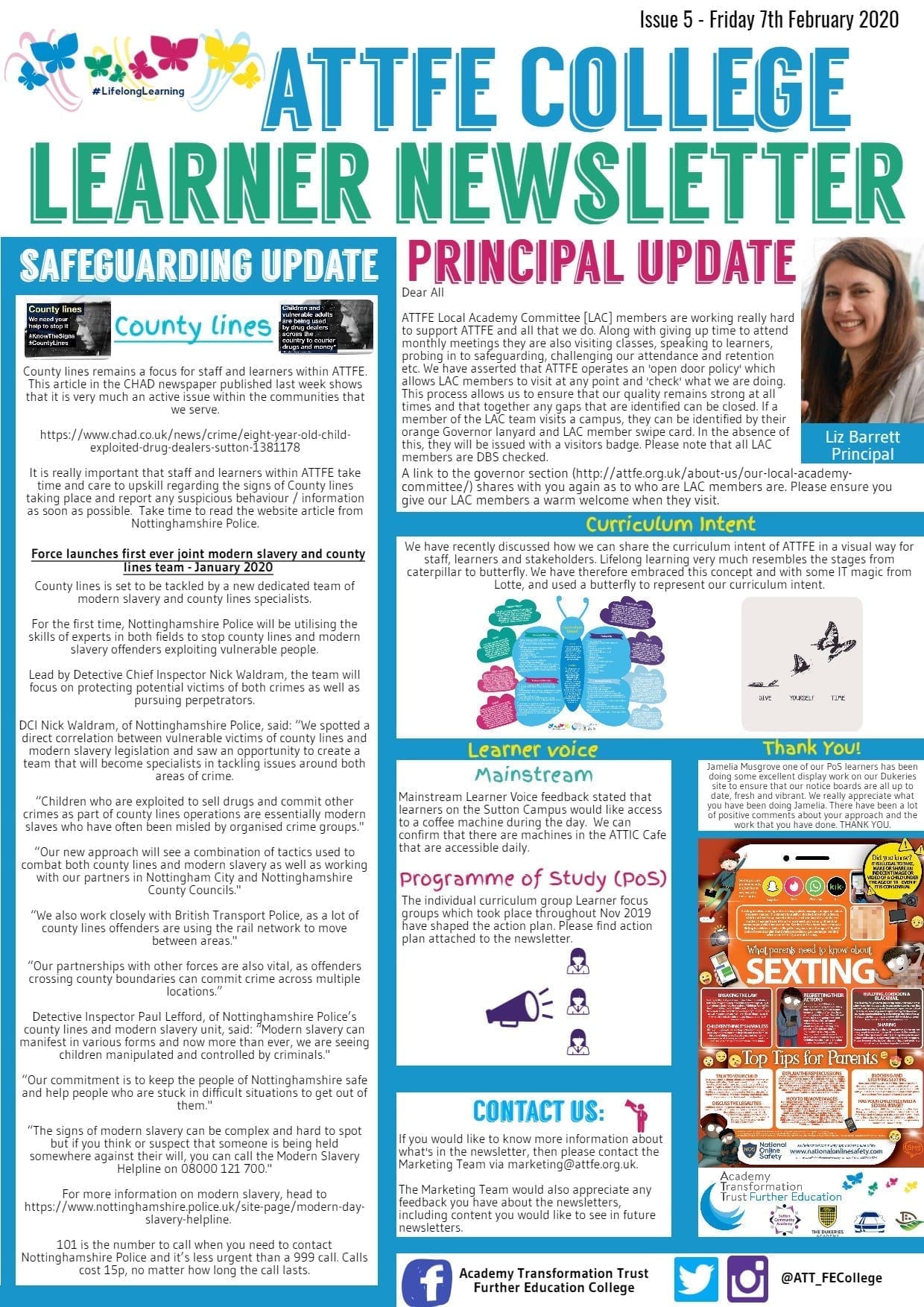 ATTFE Learner Newsletter 07022020 Issue 5. Page 1