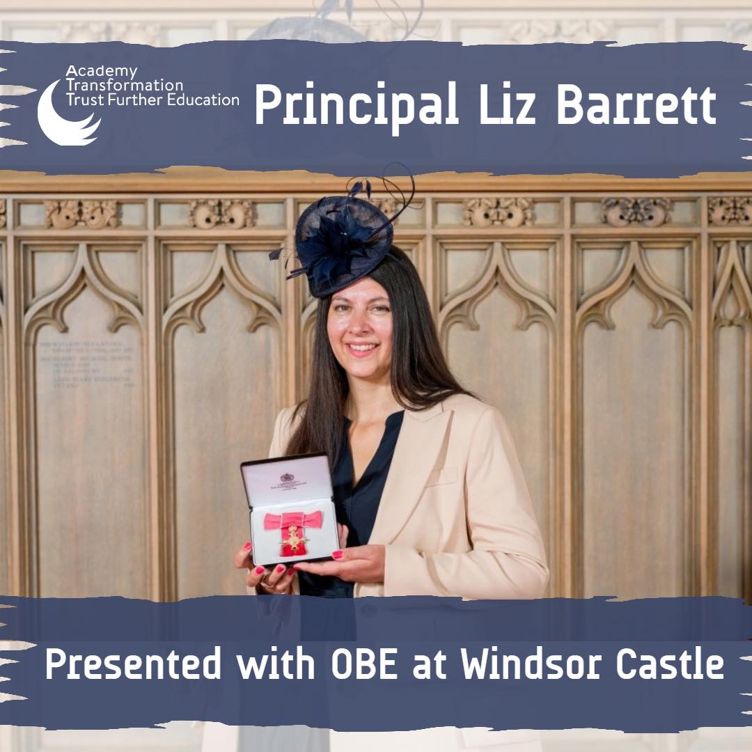 Principal Liz Barrett Presented with OBE