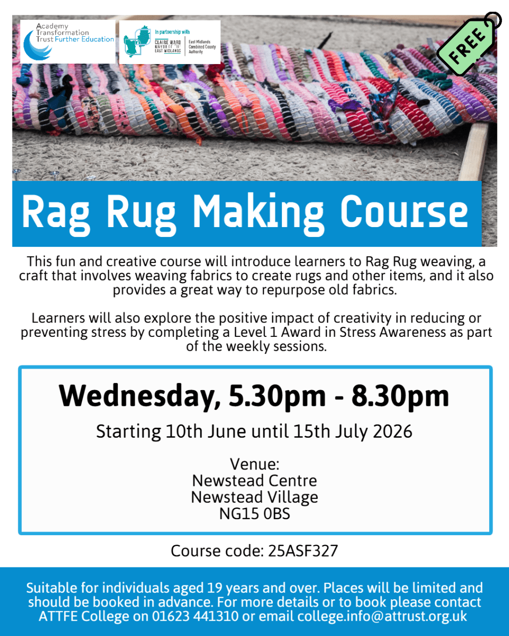 Rag Rug Making Course 01062026 Social Media PixTeller